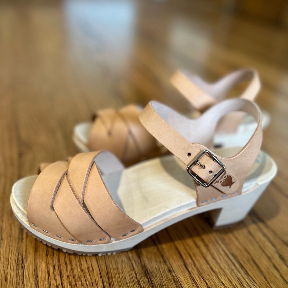 Sandgrens Rio Grande High Clogs in Nude